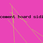 cement board siding